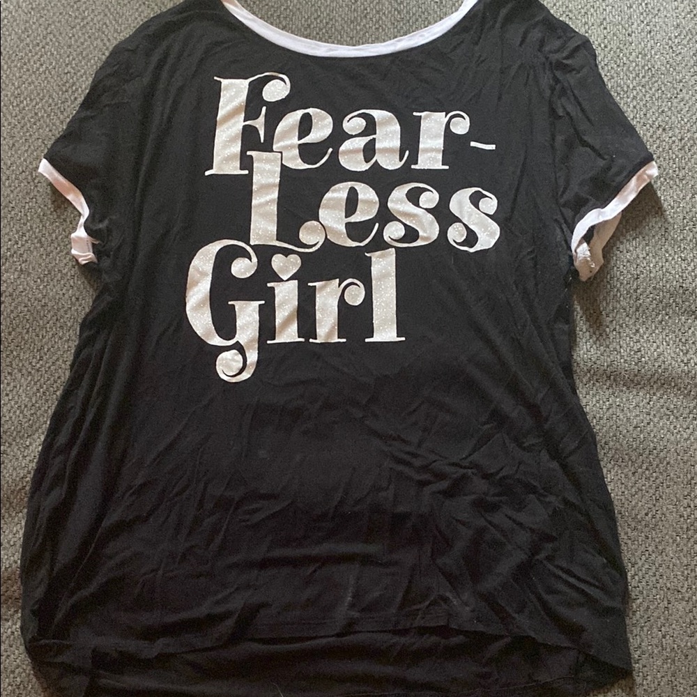 Justice Black Graphic Tee